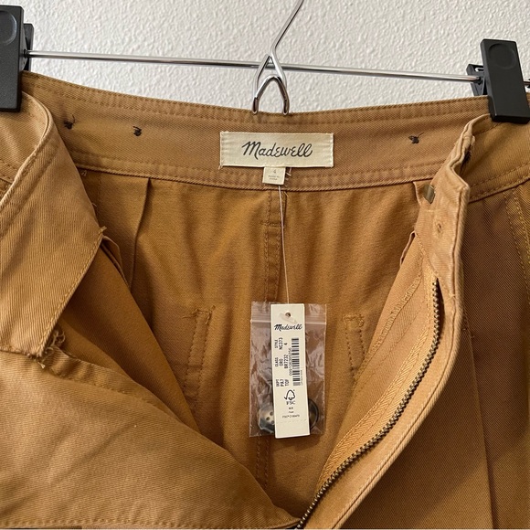 Madewell Corwin Pleated Straight Pants - Size 4 - Toffee - Picture 5 of 11